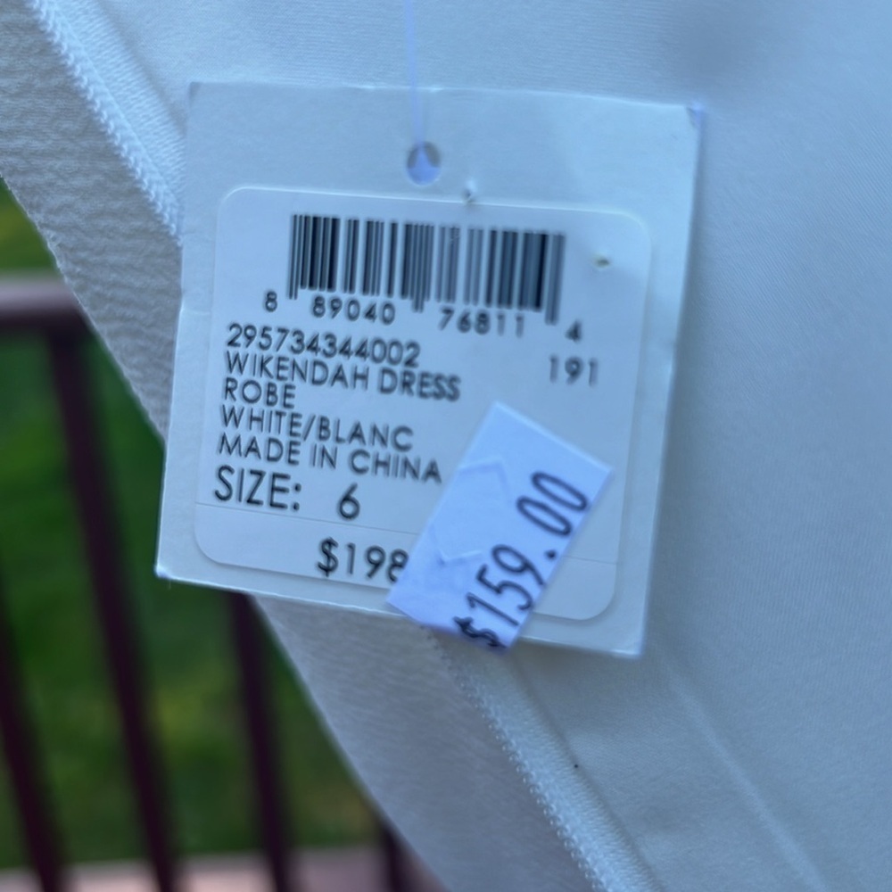New! Club Monaco SZ 6, off white /blanc wikendah dress. - Picture 7 of 10